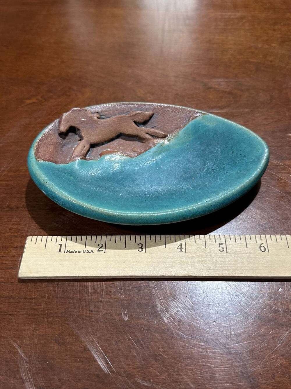 Art Pottery Turquoise , 7 x 4 1/4 in. (17.8 x 10.8 cm.)